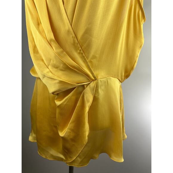 NWT Melissa McCarthy Seven7 Drape Faux Wrap Sleeveless Satin Blouse Plus Size 2X - Picture 8 of 15